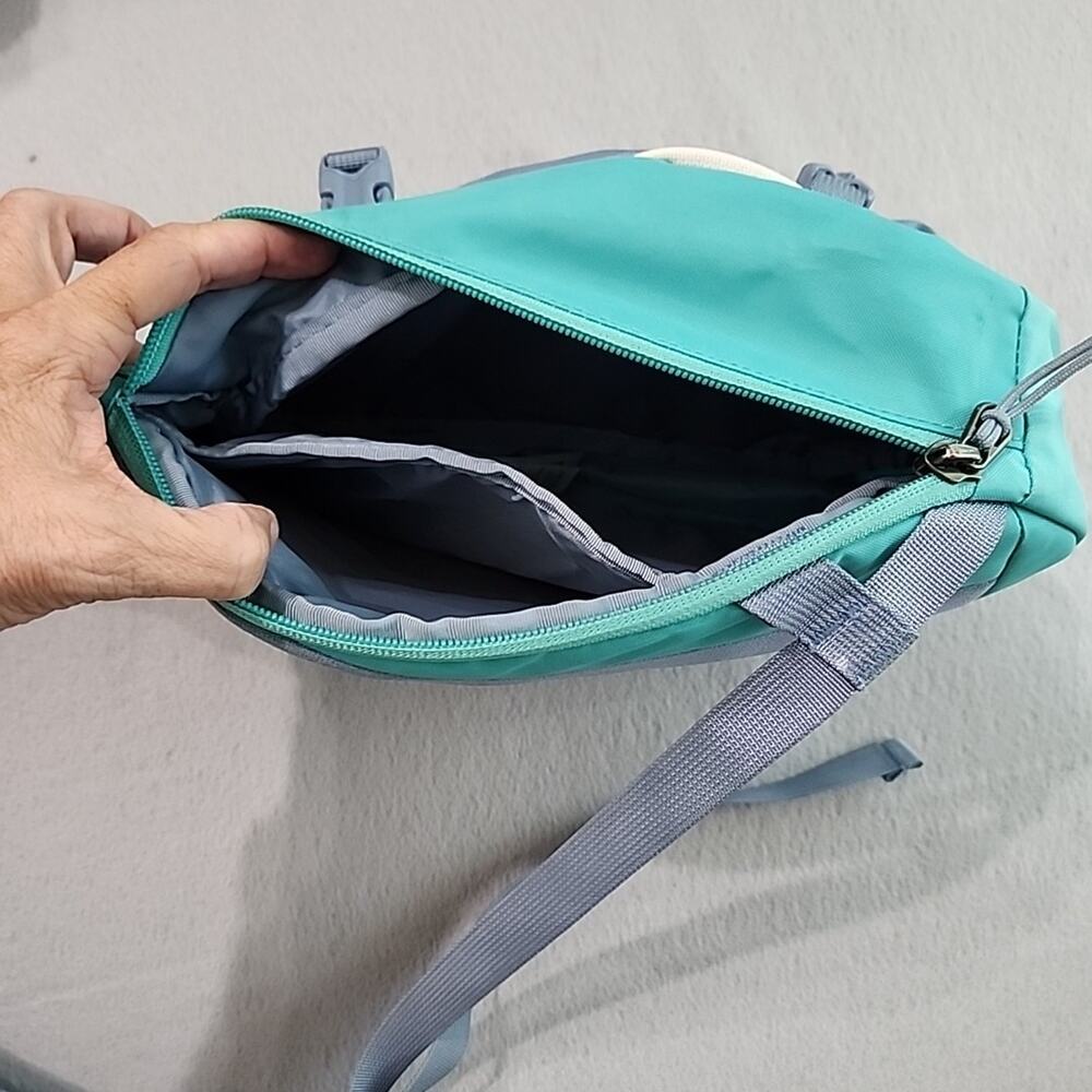Patagonia Atom Sling Bag 8L Teal Green Slate Blue Shoulder Pouch Crossbody Day - Picture 6 of 15